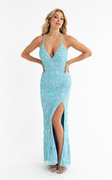 2 of 17 Primavera Couture 3721 Dress Light-Turquoise