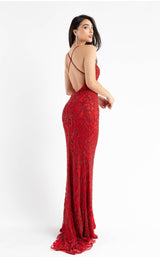 12 of 17 Primavera Couture 3721 Dress Red