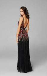 5 of 10 Primavera Couture 3728 Dress Black-Multi