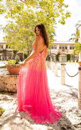 7 of 10 Primavera Couture 3728 Dress Neon-Pink