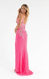 6 of 8 Primavera Couture 3730 Dress Neon-Pink