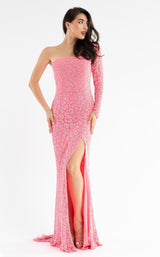 3 of 8 Primavera Couture 3732 Dress Neon-Pink