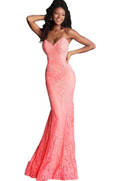 8 of 72 Jovani 37334 Red