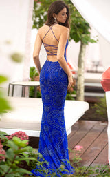 5 of 9 Primavera Couture 3734 Dress Blue