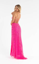 6 of 9 Primavera Couture 3734 Dress Neon-Pink