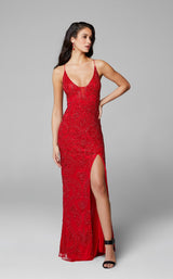 4 of 9 Primavera Couture 3734 Dress Red