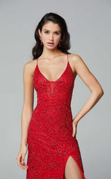 9 of 9 Primavera Couture 3734 Dress Red