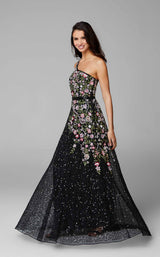 1 of 7 Primavera Couture 3736 Dress Black-Multi