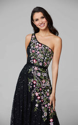 7 of 7 Primavera Couture 3736 Dress Black-Multi