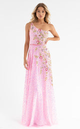 2 of 7 Primavera Couture 3736 Dress Pink-Multi