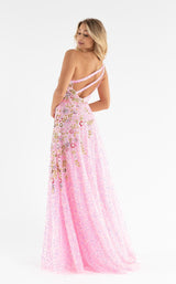 5 of 7 Primavera Couture 3736 Dress Pink-Multi