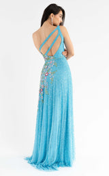 6 of 7 Primavera Couture 3736 Dress Turquoise