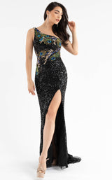 1 of 6 Primavera Couture 3738 Dress Black