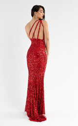 6 of 6 Primavera Couture 3738 Dress Red