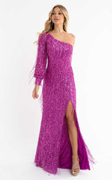 2 of 8 Primavera Couture 3739 Dress Fuchsia