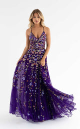 2 of 6 Primavera Couture 3740 Dress Purple