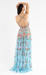 6 of 6 Primavera Couture 3740 Dress Slate-Blue