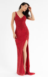 3 of 6 Primavera Couture 3750 Dress Red