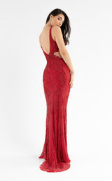 6 of 6 Primavera Couture 3750 Dress Red