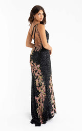 4 of 6 Primavera Couture 3753 Dress Black-Multi