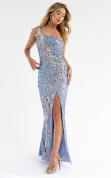 3 of 6 Primavera Couture 3753 Dress Periwinkle