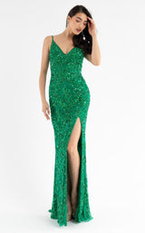 1 of 9 Primavera Couture 3754 Dress Emerald