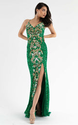 2 of 8 Primavera Couture 3755 Dress Emerald