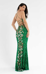 6 of 8 Primavera Couture 3755 Dress Emerald