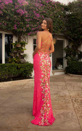 8 of 8 Primavera Couture 3755 Dress Neon-Pink
