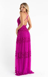3 of 4 Primavera Couture 3762 Dress Fuchsia