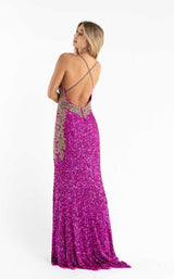 5 of 6 Primavera Couture 3765 Dress Fuchsia
