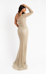 7 of 7 Primavera Couture 3773 Dress Nude-Silver
