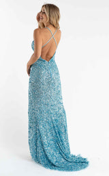 Primavera Couture 3781 Dress Bright-Blue