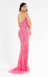 5 of 6 Primavera Couture 3782 Dress Neon-Pink