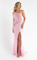 4 of 14 Primavera Couture 3785 Dress Pink