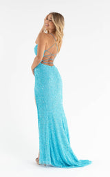 2 of 2 Primavera Couture 3791S Dress Turquoise