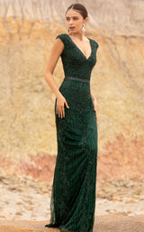 1 of 4 Primavera Couture 3794 Dress Forest-Green