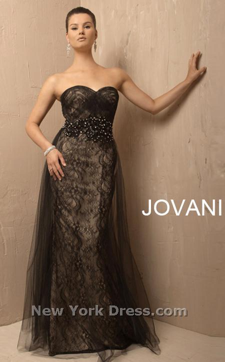 Jovani 6448 Black/Nude