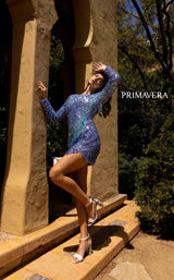 Primavera Couture 3819 Dress Light-Blue