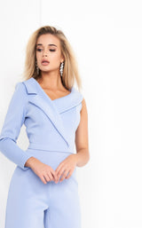 6 of 8 Jovani 3854 Jumpsuit Light-Blue