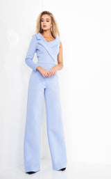 2 of 8 Jovani 3854 Jumpsuit Light-Blue