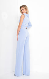 4 of 8 Jovani 3854 Jumpsuit Light-Blue
