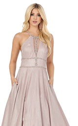 5 of 6 Dancing Queen 4008 Dress Rose-Gold