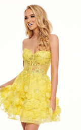 2 of 4 Rachel Allan 40090 Dress Yellow