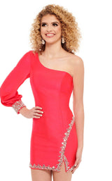 3 of 8 Rachel Allan 40135 Dress Watermelon