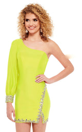 4 of 8 Rachel Allan 40135 Dress Yellow