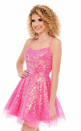 2 of 6 Rachel Allan 40136 Dress Hot-Pink