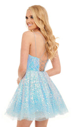 6 of 6 Rachel Allan 40136 Dress Powder-Blue