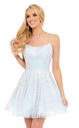 4 of 6 Rachel Allan 40136 Dress White