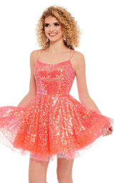 1 of 6 Rachel Allan 40136 Dress Coral